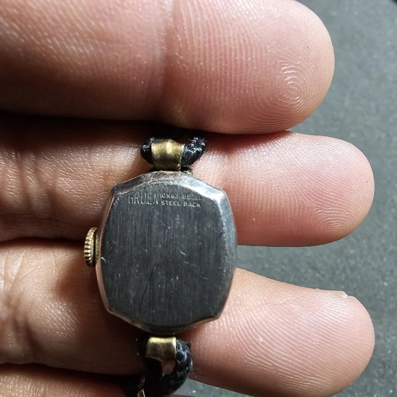 Vintage Gruen 10kGF Ladies Mechanical Wind Cocktail Watch Not Working Parts/Repa - Picture 8 of 8